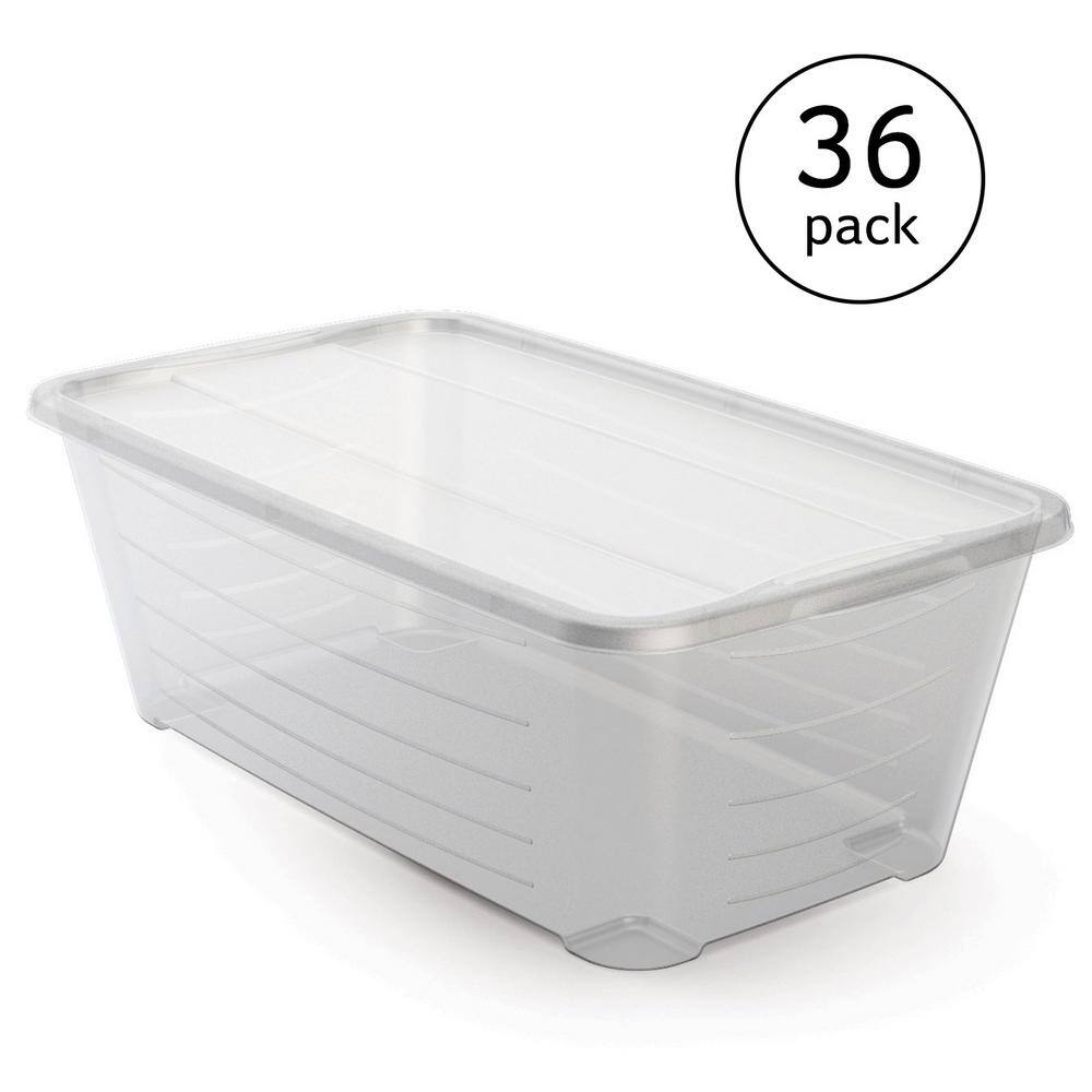 PLASTIC SHOE BOX CLEAR CLEAR STORAGE BOX WITH LID 