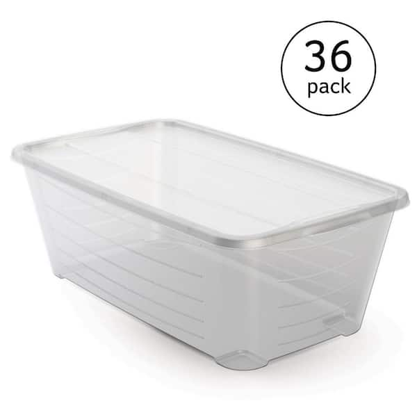 Shoe Storage Boxes 36 Pack Clear outlet Plastic