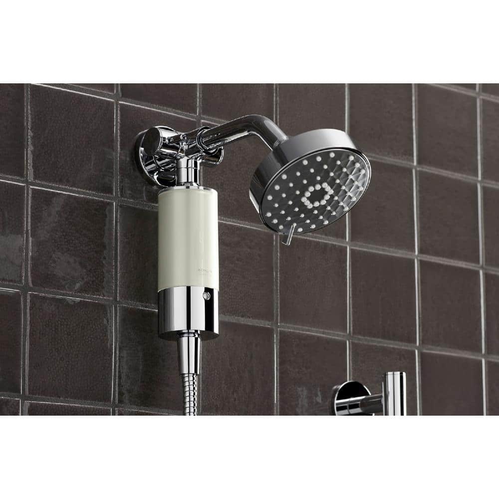 Polished Chrome and Acrylic Shower Filter System