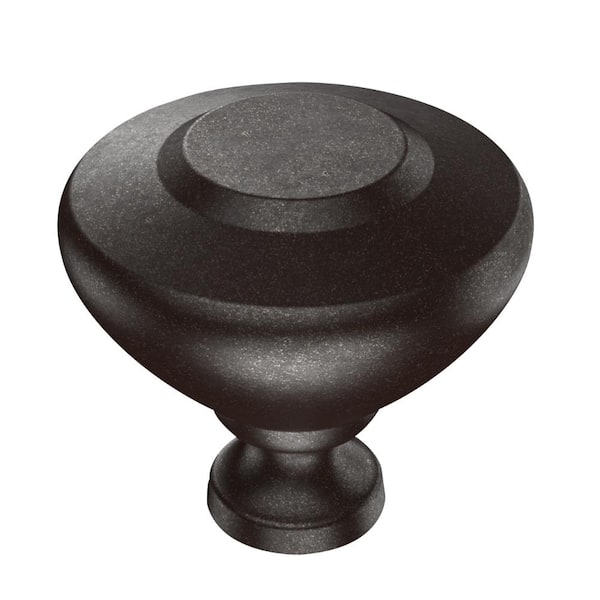 Liberty Soft Beveled 1-1/3 in. (34 mm) Cocoa Bronze Round Cabinet Knob