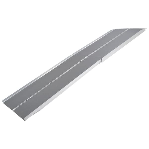 10 ft. L x 30 in. W Aluminum Portable Multi-Fold Ramp-600 lb. Weight Capacity