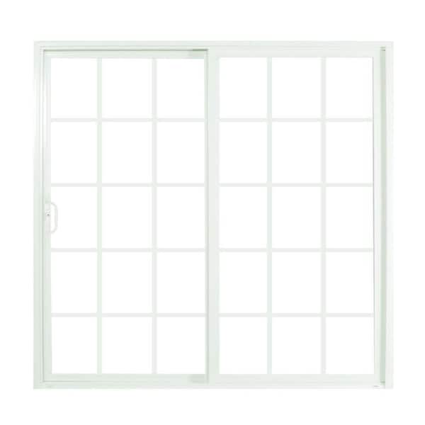 Ply Gem 35.5 in. x 23.5 in. Classic Series White Vinyl Left-Hand Sliding Window with Grilles and HPSC Glass, Screen Included