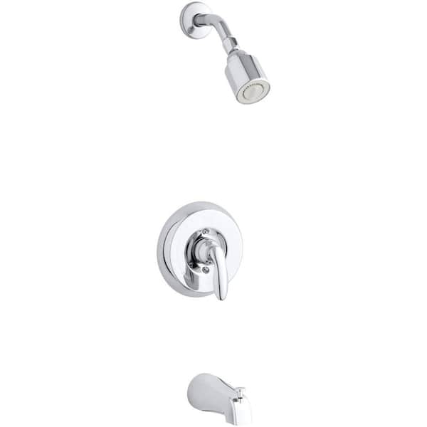 KOHLER Coralais Single-Handle 1-Spray Tub and Shower Faucet in Polished Chrome (Valve Not Included)