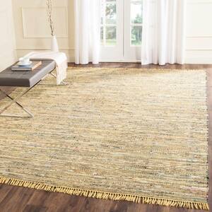Rag Rug Yellow/Multi 5 ft. x 8 ft. Gradient Striped Area Rug
