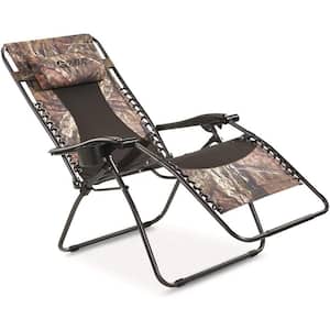 Camo Polyester Oversized Zero Gravity Foldable Camping Chair, Recliner, Outdoor, 500-lb. Capacity