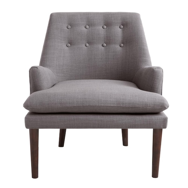 Madison Park Elsa Grey Mid-Century Accent Arm Chair