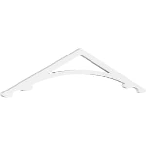 Pitch Legacy 1 in. x 60 in. x 15 in. (5/12) Architectural Grade PVC Gable Pediment Moulding