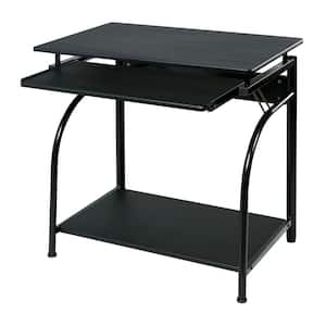 Teamson Home 22 in. Rectangular Folding Wooden Natural/Black Home Office  Computer Desk with Metal Base VNF-00094 - The Home Depot