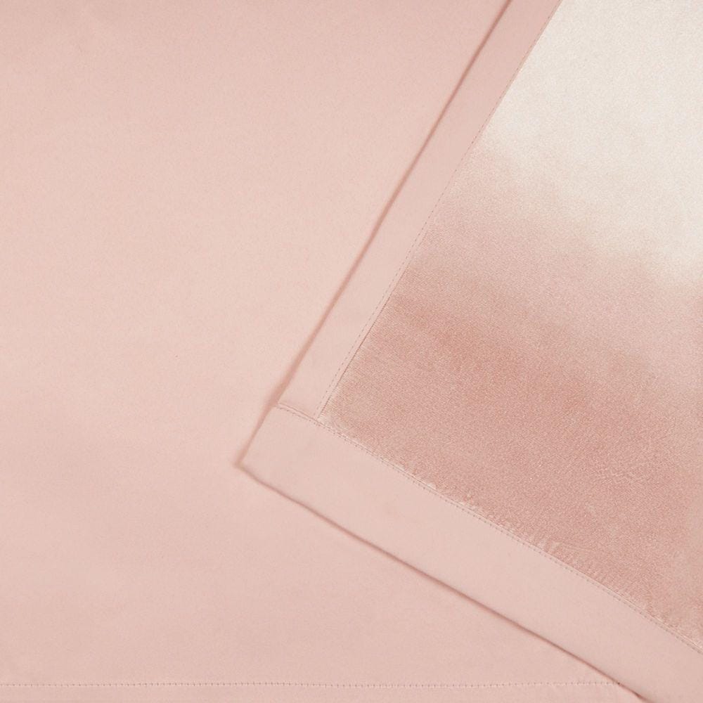 Rose Blush Blackout and Sheer Polyester Window Curtain Panels, 96" x 52"