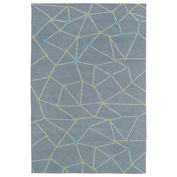 Kaleen Lily and Liam Grey 2 ft. x 3 ft. Area Rug