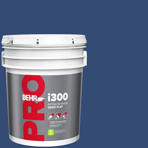 BEHR PRO 5 gal. #S-H-580 Navy Blue Dead Flat Interior Paint