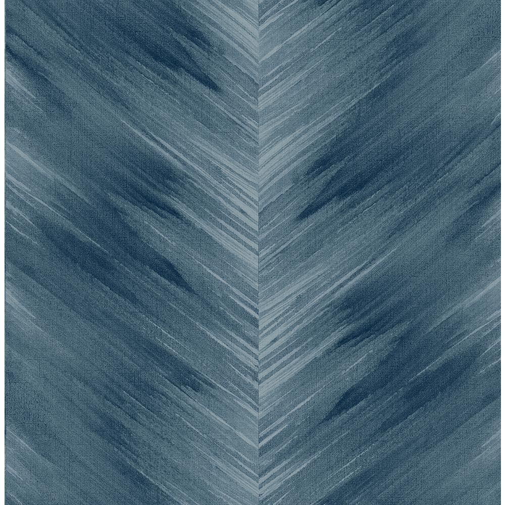 Blue Lake Washed Chevron Vinyl Peel and Stick Wallpaper Roll (30.75 sq. ft.) price history on PriceWatchPro