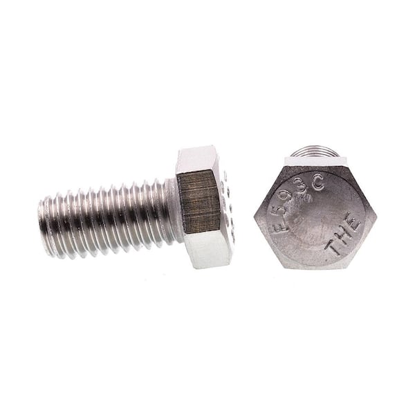 Prime-Line 1/2 in.-13 x in. Grade 304 Stainless Steel Hex Bolts (25-Pack)  9060341 The Home Depot