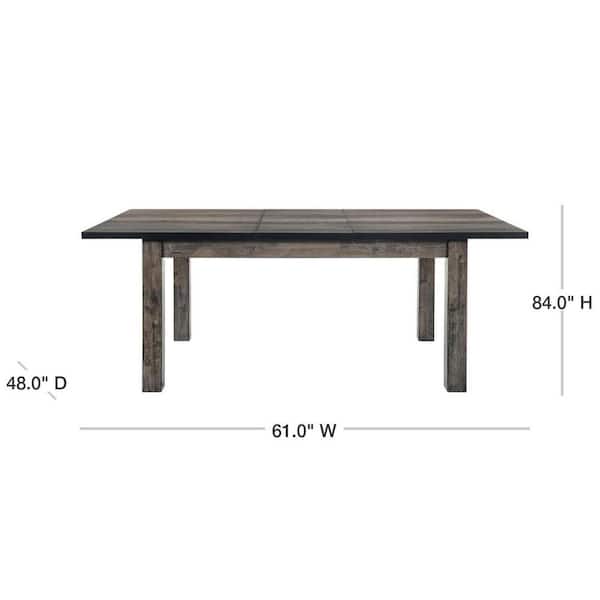 Cambridge Drexel 8-Piece Weathered Gray Dining Set: Table, 6