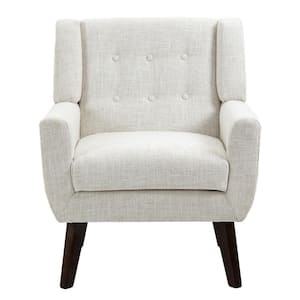 Beige Upholstery Arm Chair (Set of 1)