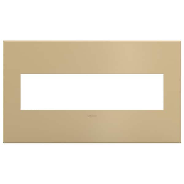 Legrand adorne 4 Gang Decorator/Rocker Wall Plate, Golden Sands (1-Pack)
