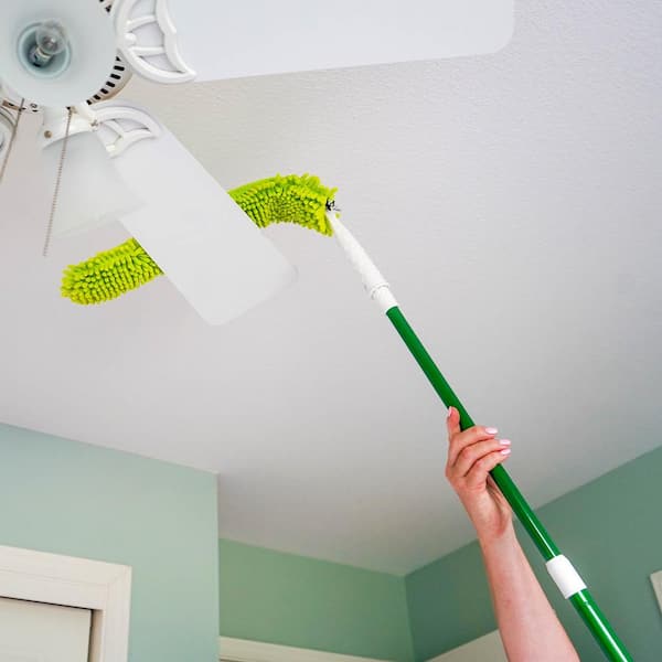Flexible Microfiber Fingers Duster with Extendable Handle