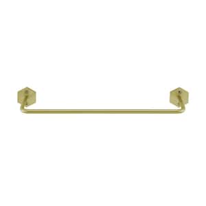 Brusque 12 in. Wall Mounted Towel Bar in Brushed Gold