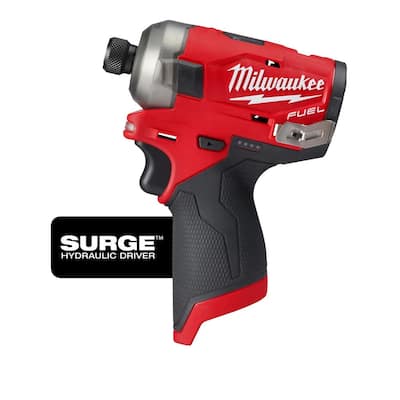 M12 FUEL SURGE 12-Volt Lithium-Ion Brushless Cordless 1/4 in. Hex Impact Driver (Tool-Only)