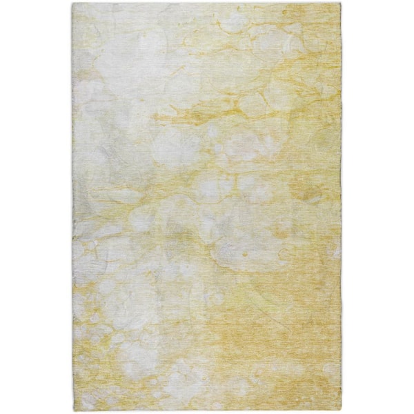 Dream Shag Premium Machine Washable Abstract ADS699 Coral 5 ft. x 7 ft. 6 in. Area Rug