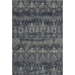 Florence 3 Exquisite Ikat Pewter 9 ft. 6 in. x 13 ft. 2 in. Area Rug