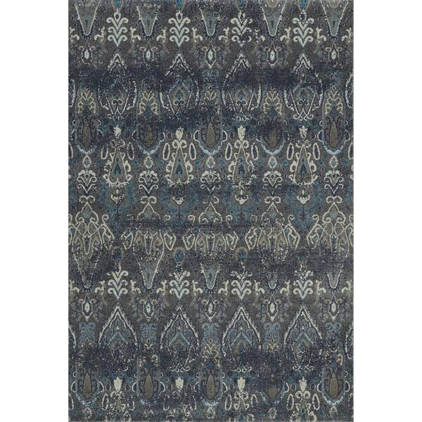 Addison Rugs Florence 3 Exquisite Ikat Pewter 9 ft. 6 in. x 13 ft. 2 in. Area Rug