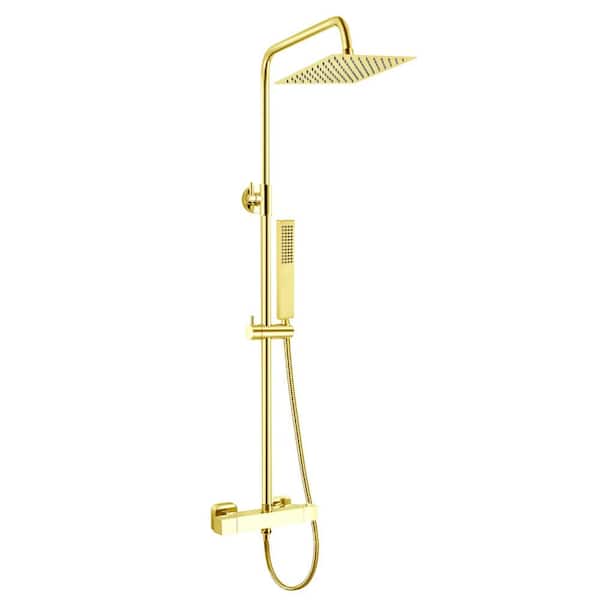 Mediterraneo Oporto 47 in. Shower System in Gold