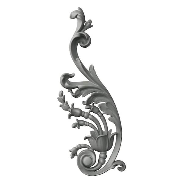 Ekena Millwork 1.13 in. x 4.125 in. x 11.38 in. Polyurethane Applique and Onlay Moulding