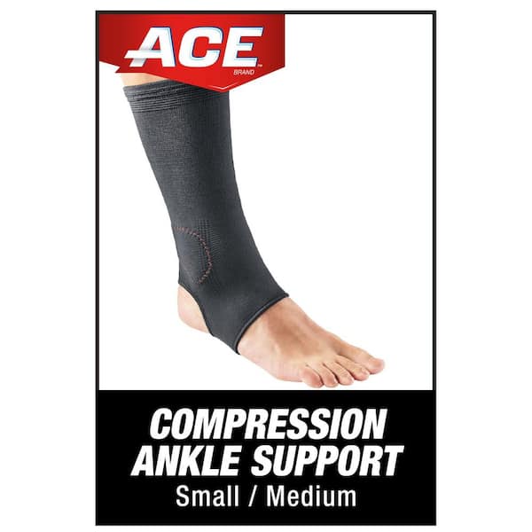 Ace Small/Medium Elasto-Preene Ankle Support Brace in Black