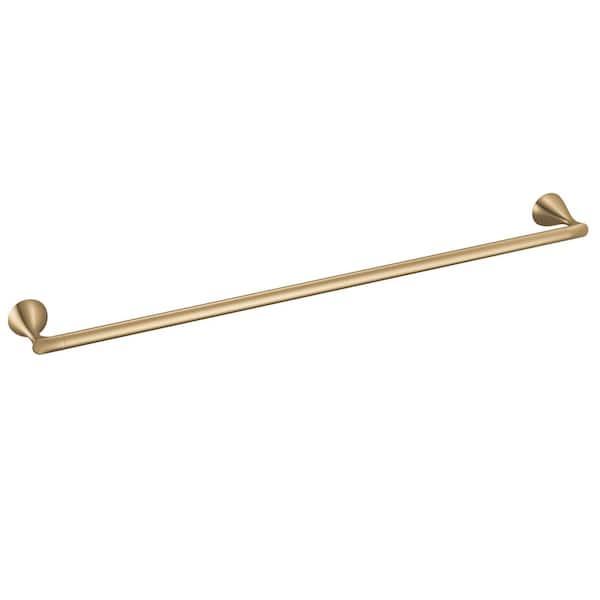 Bonacci Gold 30 in. Wall Mounted Single Towel Bar in Champagne Bronze