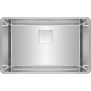 Pescara Undermount Stainless Steel 29.5 in. x 18.5 in. Single Bowl Kitchen Sink