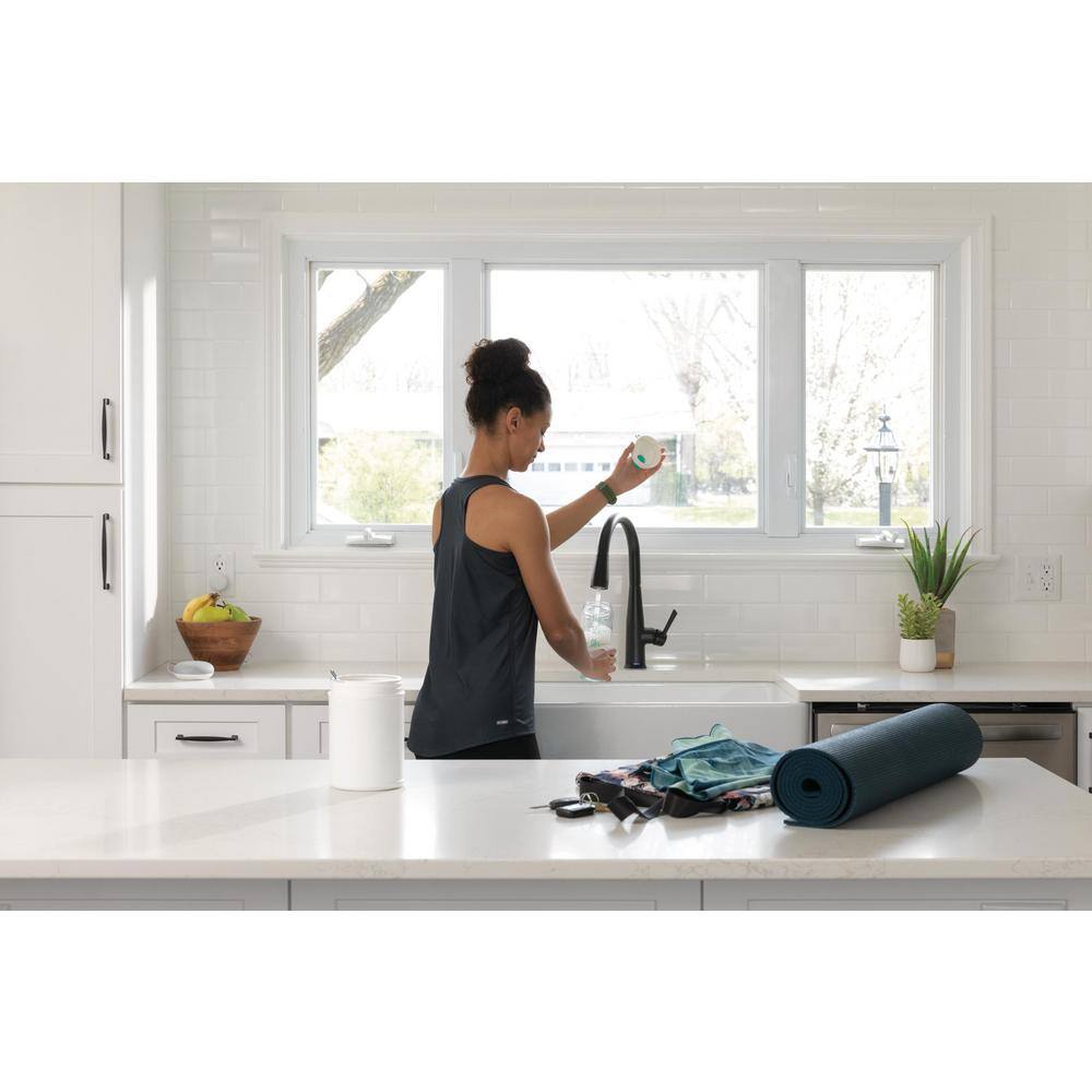 Matte Black Stainless Steel Pull-Down Kitchen Faucet