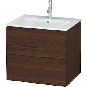 L-Cube 18.88 in. W x 24.38 in. D x 21.63 in. H Bath Vanity Cabinet without Top in Walnut Brushed