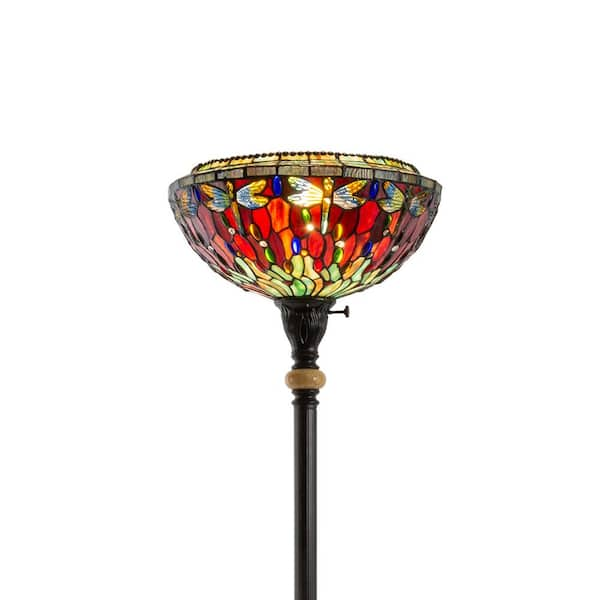 dale tiffany dragonfly torchiere floor lamp