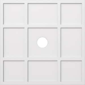 1 in. P X 14 in. C X 40 in. OD X 5 in. ID Rubik Architectural Grade PVC Contemporary Ceiling Medallion