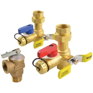 Brass Service Valves for Tankless Water Heaters