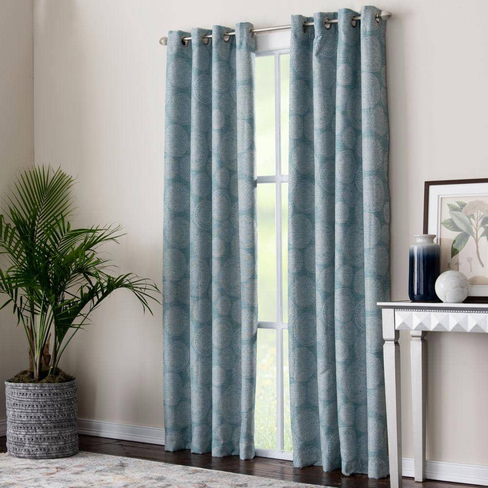 Mandera 50 in. W x 63 in. L Polyester Room Darkening Window Panel in Teal price history on PriceWatchPro