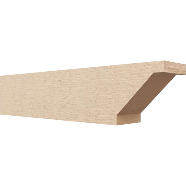 Ekena Millwork 6-in. x 8-in. x 36-in. Burlington Woodgrain, Primed Tan Timberthane Polyurethane Rafter Tail Brace