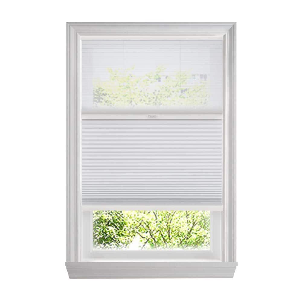 Snow Drift/Shadow White Day and Night Cordless Cellular Win.dow Shades-53.625 in.Wx48 in.L(Actual 53.375 in.Wx48 in.L) price history on PriceWatchPro