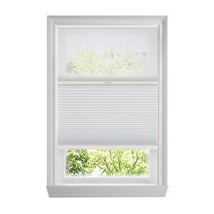 Snow Drift/Shadow White Day and Night Cordless Cellular Window Shades- 57 in W x 48  in L (Actual 56.75 in W x 48 in L)