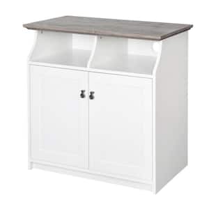 SAINT BIRCH 2-Door Finley 31.5 in. White Gray Oak Vertical File Cabinet  SBFL4225SGWG - The Home Depot