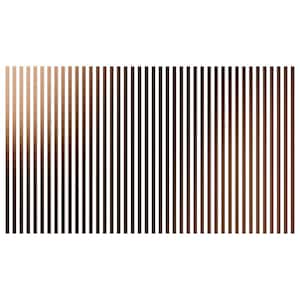 Adjustable Slat Wall 1/8 in. T x 1 ft. W x 4 ft. L Bronze Mirror Acrylic Decorative Wall Paneling (42-Pack)