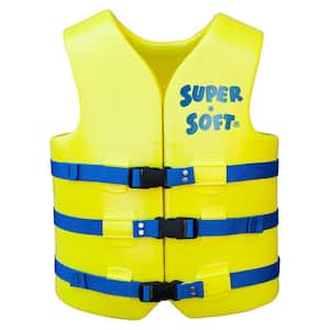 Super Soft USCG Type III Adult Life Jacket Vest, X Large, Yellow