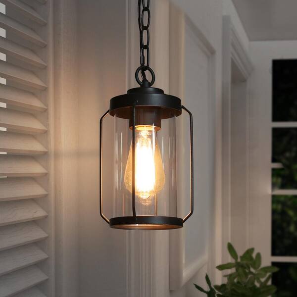 Black Outdoor Hanging Light 