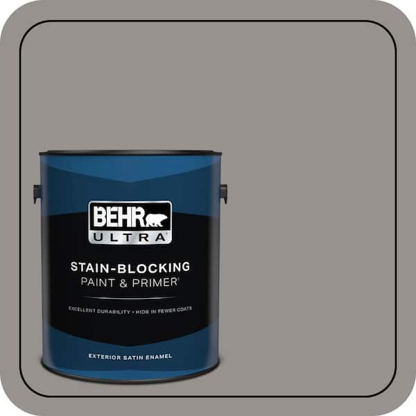 BEHR ULTRA 1 gal. #PPU18-16 Elephant Skin Satin Enamel Exterior Paint & Primer