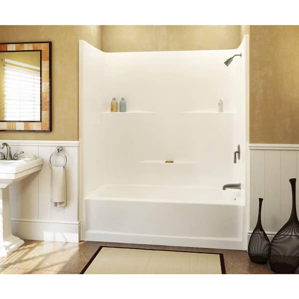 Remodeline Acryl 60 in. L x 30 in. W x 72 in. H Rectangular Tub/ Shower Combo Unit in White