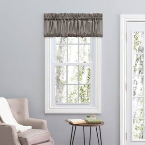 Stacey 15 in. L Polyester/Cotton Balloon Valance in Grey
