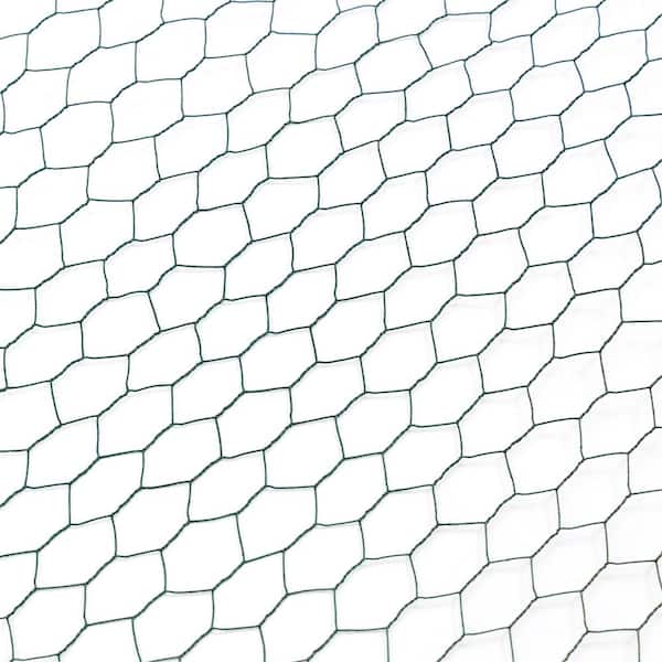 Kahomvis 1/4 in. W. x 3.6 ft. x 197 ft. Outdoor Anti-Rust Chicken Wire Poultry Net Green Galvanized Metal Fence Hardware Cloth