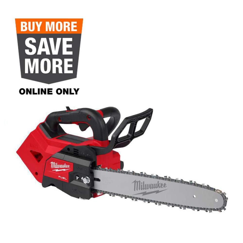 Milwaukee M18 FUEL 14 in. 18V Lithium-Ion Brushless Cordless Battery Top Handle Chainsaw (Tool Only) 2826-20T