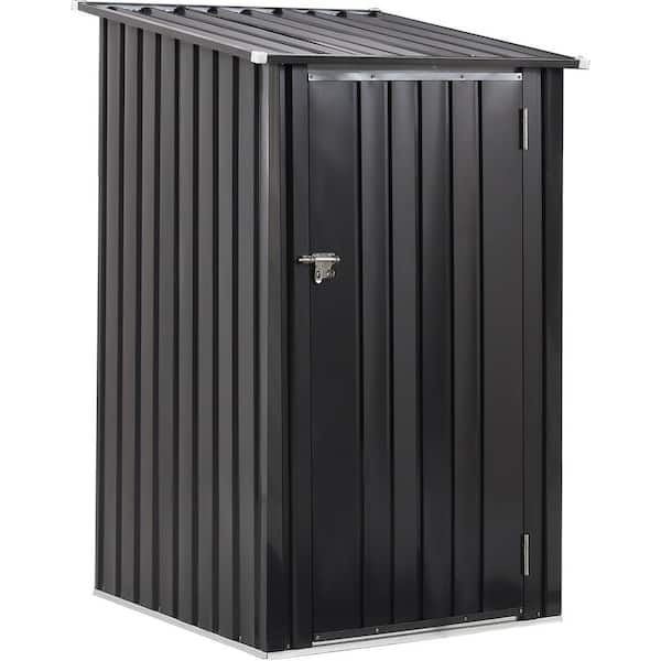 Unbranded 3 ft. W x 3 ft. D Metal Outdoor Storage Shed with Single Lockable Door for Backyard Patio Garden Lawn (9 sq. ft. )